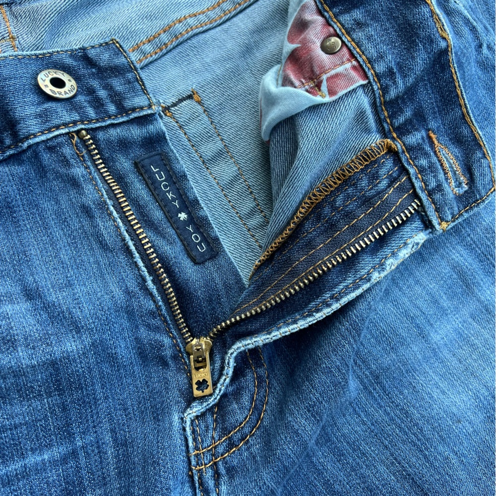 Lucky "363" vintage straight leg Blue jeans Size 34 - Picture 5 of 8